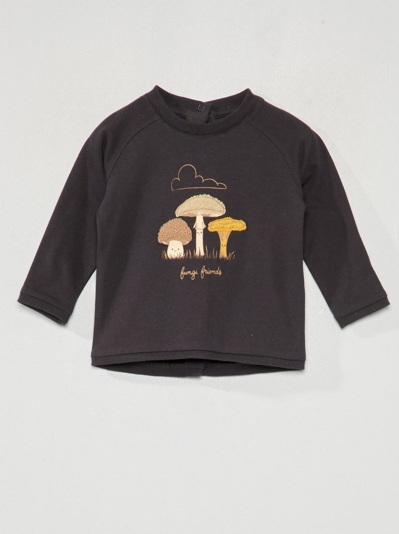 T-shirt em malha jersey CINZA - Kiabi