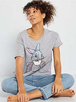 T-shirt em malha jersey - Kiabi