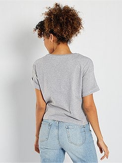 T-shirt em malha jersey - Kiabi