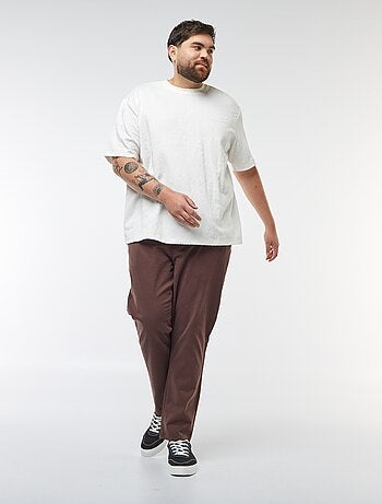 T-shirt em malha jersey com bordados all-over