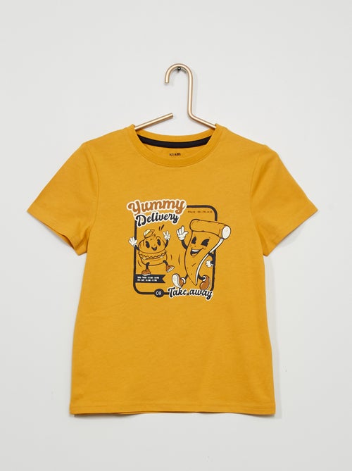 T-shirt em malha jersey com estampado - Kiabi