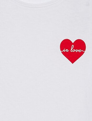 T-shirt em malha jersey com estampado