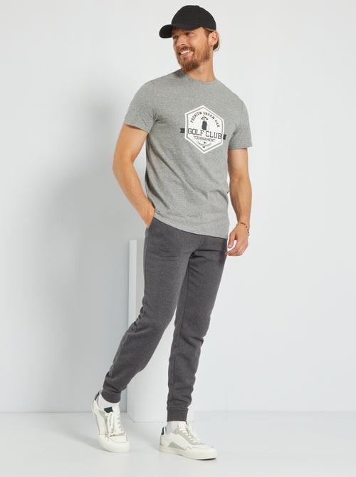 T-shirt em malha jersey com estampado - Kiabi