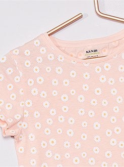 T-shirt em malha jersey com estampado - Kiabi