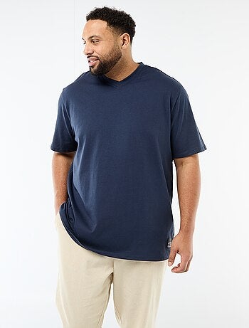 T-shirt em malha jersey de manga curta