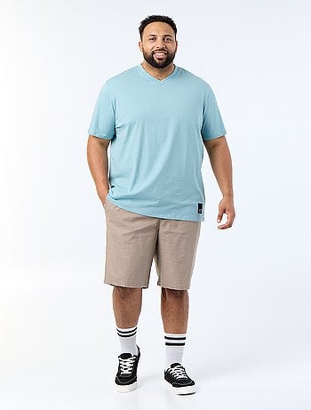 T-shirt em malha jersey de manga curta