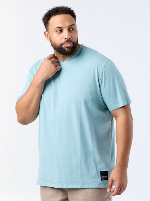 T-shirt em malha jersey de manga curta - Kiabi