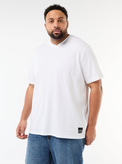 T-shirt em malha jersey de manga curta - Kiabi