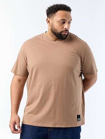 T-shirt em malha jersey de manga curta