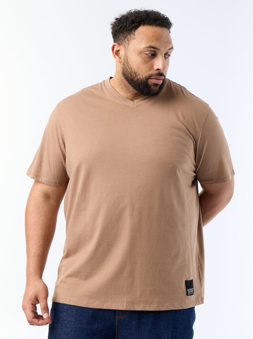 T-shirt em malha jersey de manga curta - Kiabi