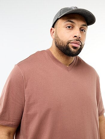 T-shirt em malha jersey de manga curta