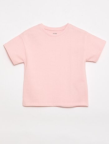 T-shirt em malha jersey de manga curta