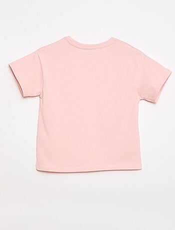 T-shirt em malha jersey de manga curta