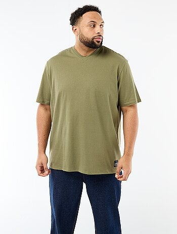 T-shirt em malha jersey de manga curta