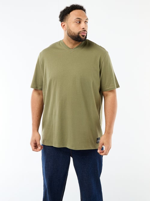 T-shirt em malha jersey de manga curta - Kiabi