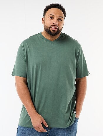 T-shirt em malha jersey de manga curta