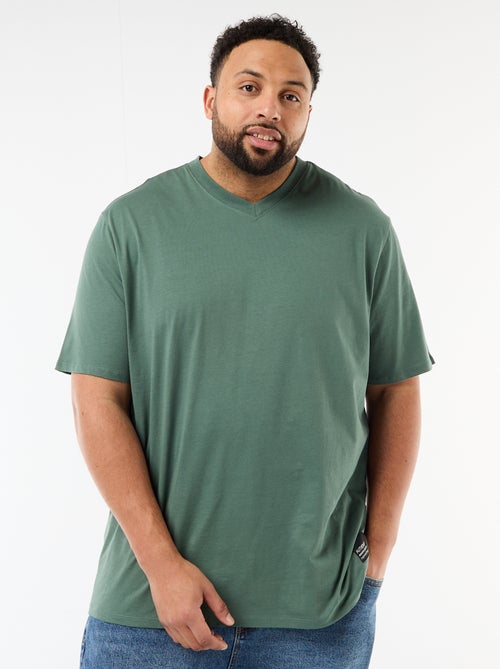 T-shirt em malha jersey de manga curta - Kiabi