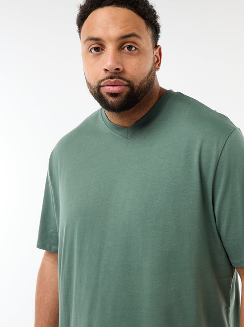 T-shirt em malha jersey de manga curta - Kiabi