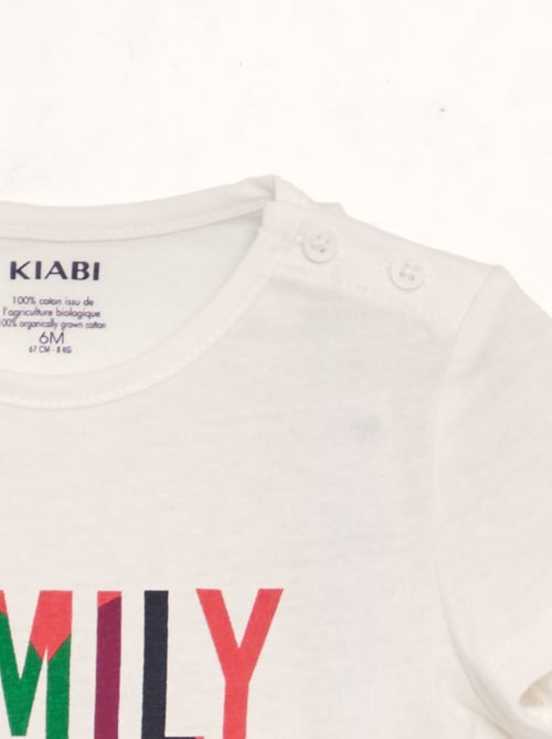 T-shirt em malha jersey 'Dia da Mãe' - Kiabi