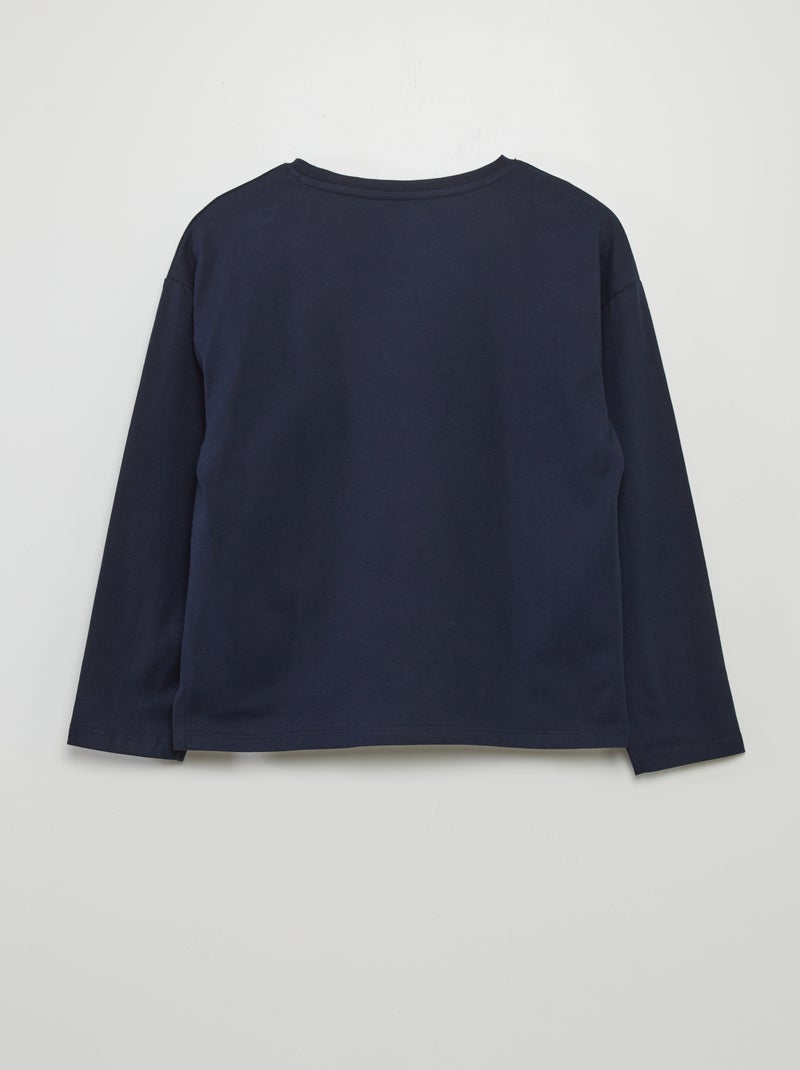 T-shirt em malha jersey grossa - Tough Cotton¿ AZUL - Kiabi