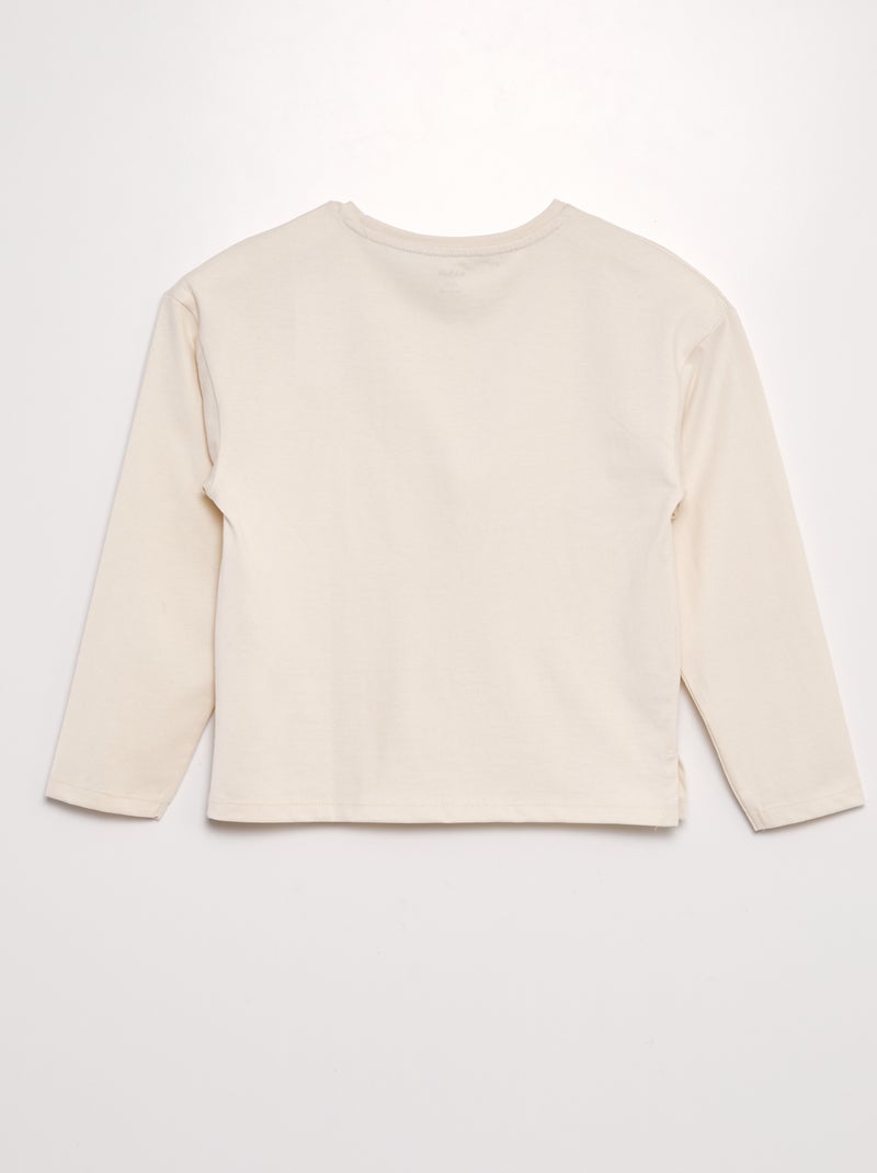 T-shirt em malha jersey grossa - Tough Cotton¿ BRANCO - Kiabi