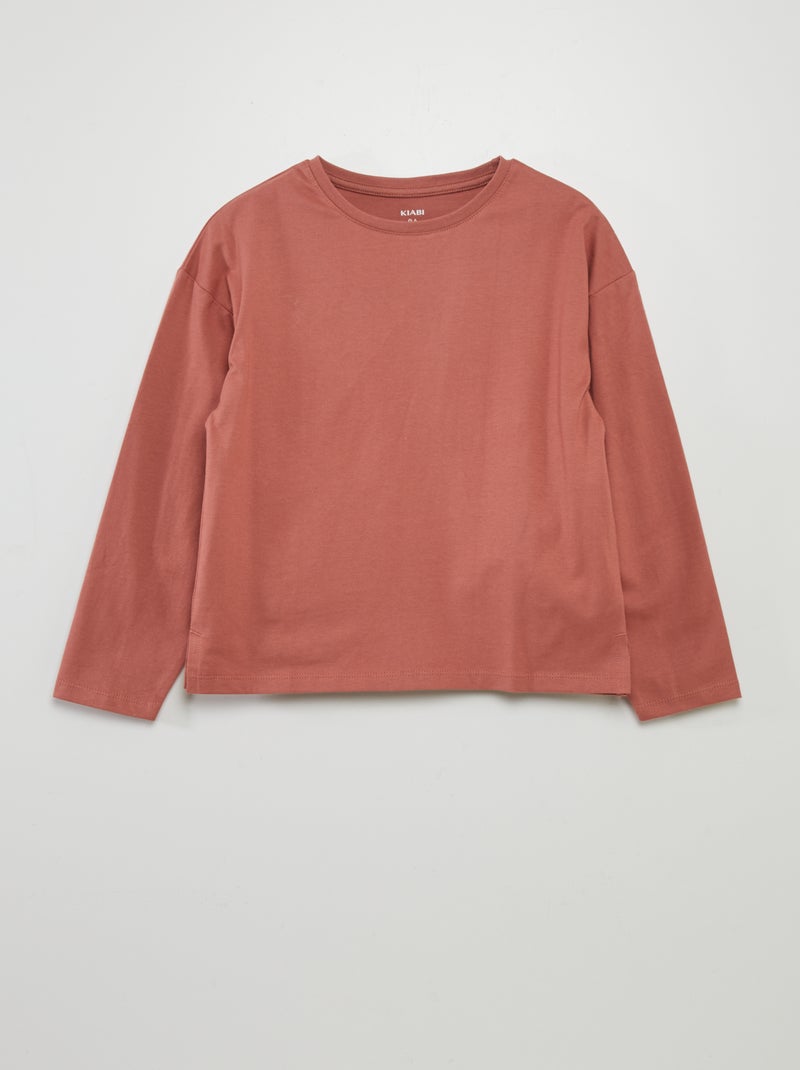 T-shirt em malha jersey grossa - Tough Cotton¿ ROSA - Kiabi