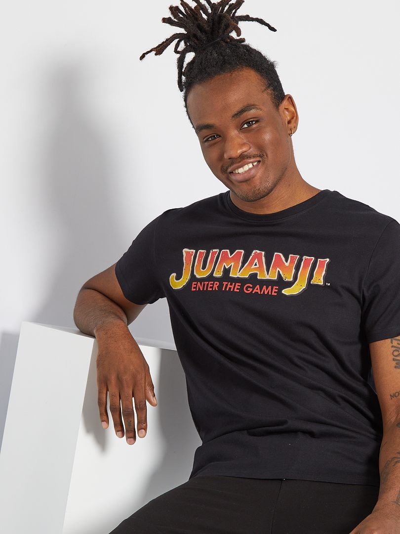 T-shirt em malha jersey 'Jumanji' Preto - Kiabi