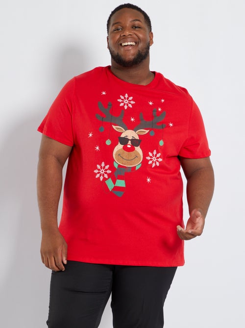 T-shirt em malha jersey 'Natal' - Kiabi
