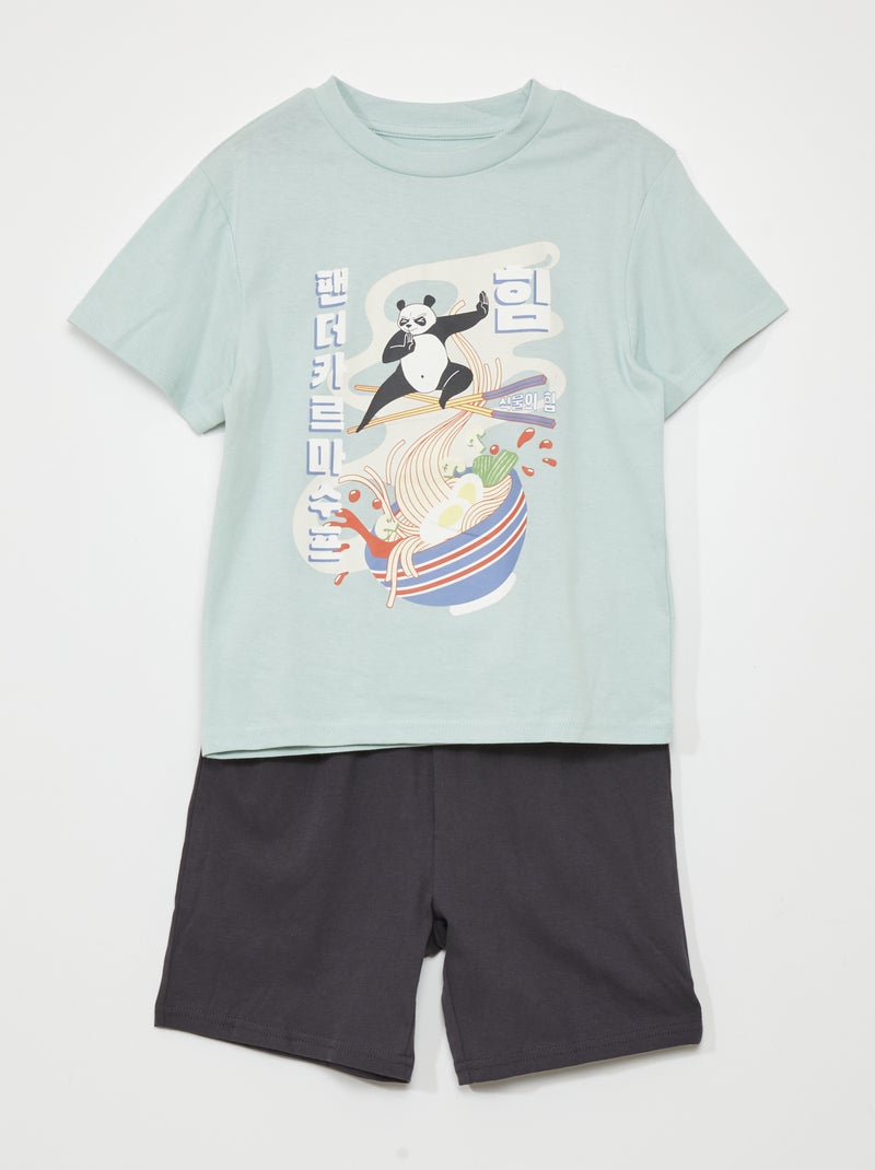 T-shirt em malha jersey VERDE - Kiabi