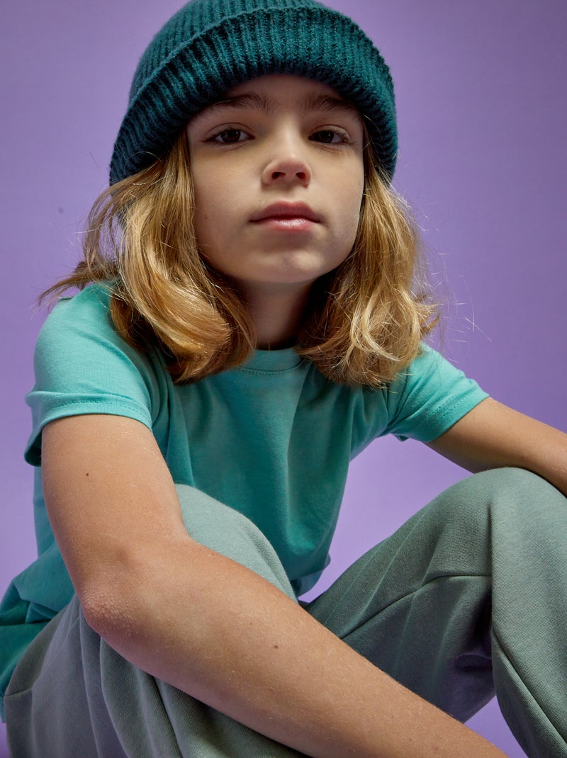T-shirt em malha jersey VERDE - Kiabi