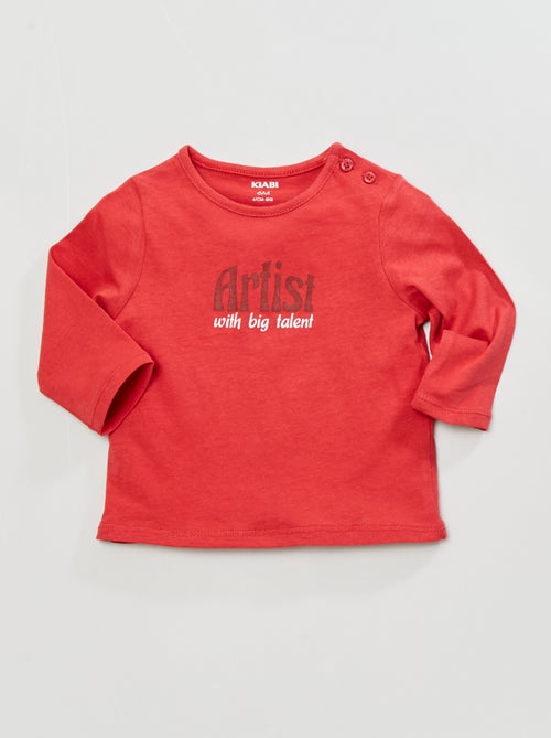 T-shirt em malha jersey - Kiabi