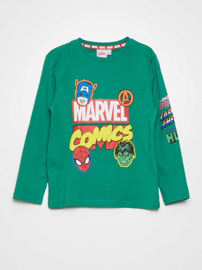 T-shirt em malha jersey 'Vingadores' CAQUI - Kiabi