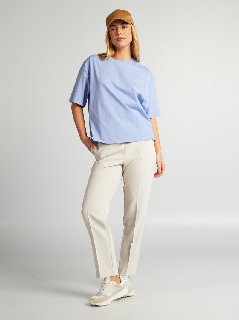 T-shirt em malha jersey Violeta - Kiabi