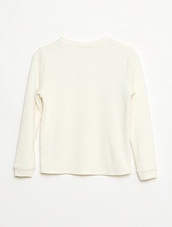 T-shirt em malha macia com bolso no peito