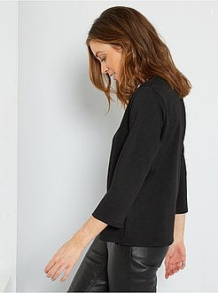 T-shirt em malha milano - Kiabi