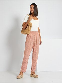 T-shirt em malha nervurada - Kiabi