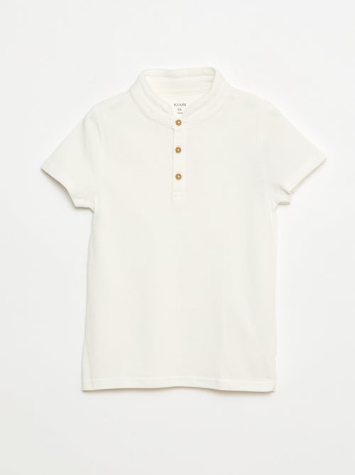 T-shirt em malha piqué - Kiabi