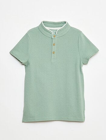 T-shirt em malha piqué