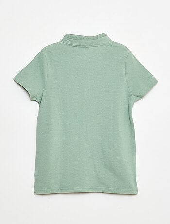 T-shirt em malha piqué