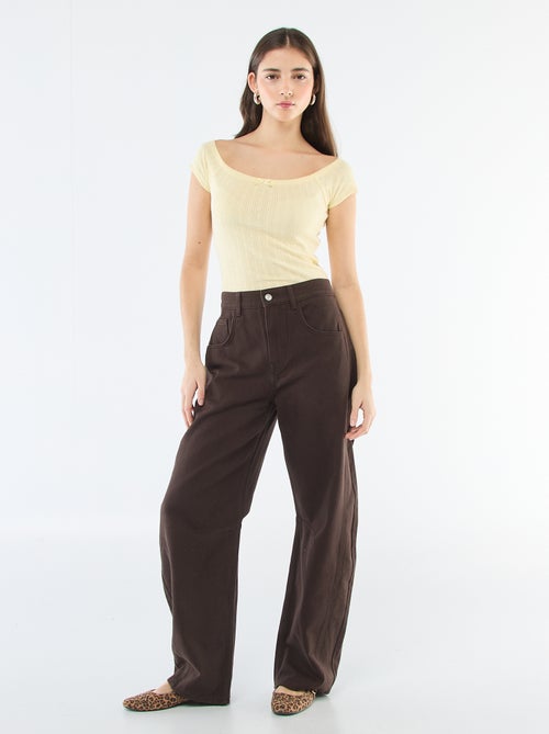 T-shirt em malha rendada - Kiabi