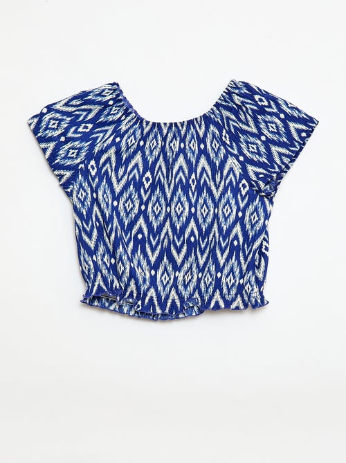 T-shirt em malha stretch - Kiabi