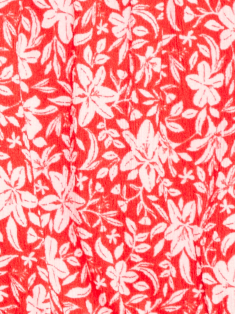 T-shirt em malha stretch Vermelho - Kiabi