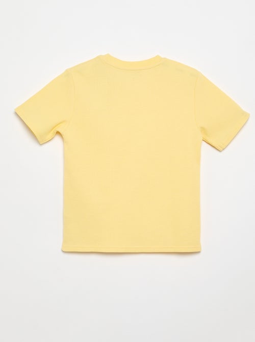 T-shirt em malha waffle - Kiabi