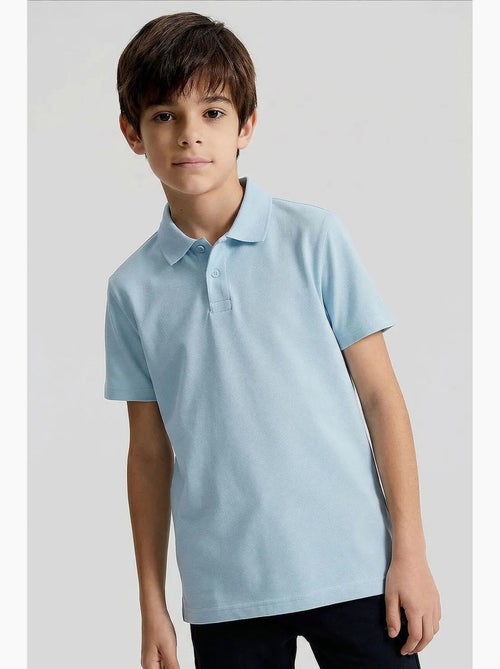 T-shirt em mistura de algodão tommy - Kiabi