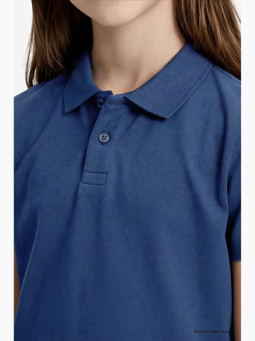 T-shirt em mistura de algodão tommy - Kiabi