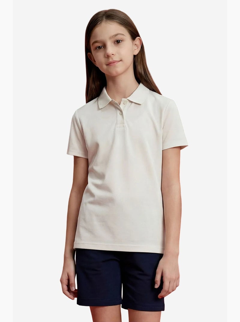 T-shirt em mistura de algodão tommy Branco sujo - Kiabi