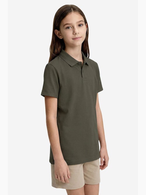 T-shirt em mistura de algodão tommy - Kiabi