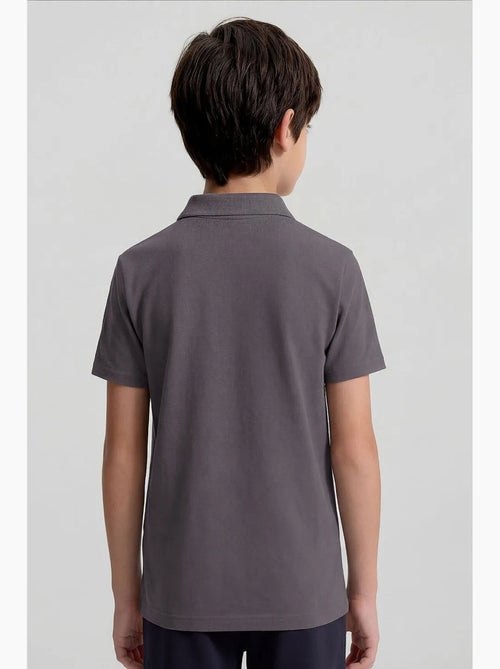 T-shirt em mistura de algodão tommy - Kiabi