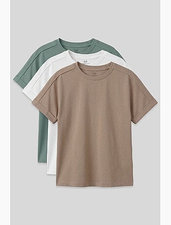 T-shirt em mistura de algodão tommy