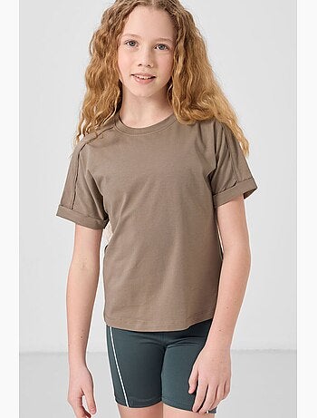 T-shirt em mistura de algodão tommy
